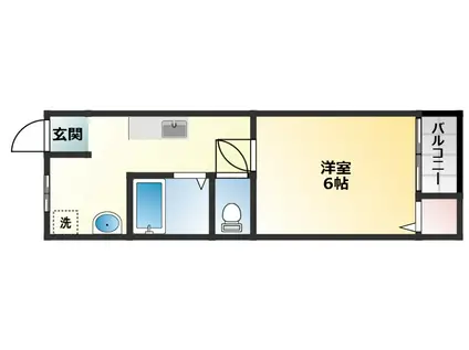 我孫子文化(1K/2階)の間取り写真