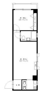 番町ロイヤルコート(1LDK/7階)の間取り写真