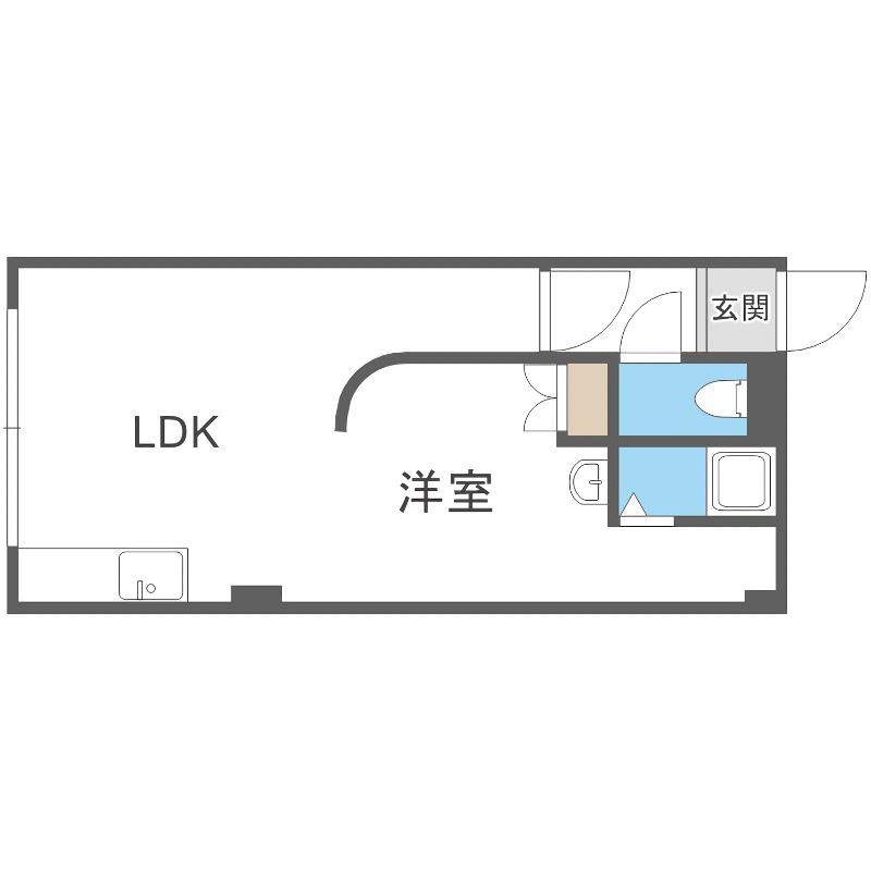 オーチャードプラザ(1LDK/4階)の間取り写真