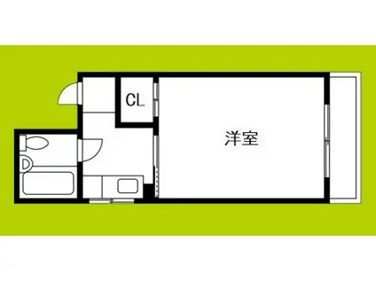 タイコーハイツ(1K/4階)の間取り写真