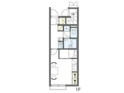 レオパレスウェンブリー(1K/1階)の間取り写真