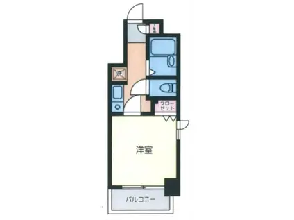 エスコート芝公園(1K/7階)の間取り写真