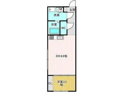 AMIRL PREMIER SHINSAKAEII(1LDK/5階)の間取り写真