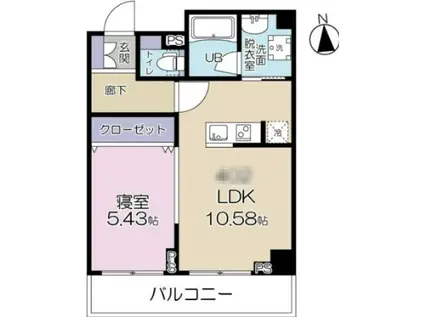 TOKIO下落合(1LDK/4階)の間取り写真