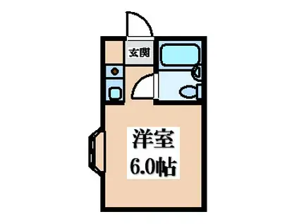 YOUハイム寿(ワンルーム/3階)の間取り写真