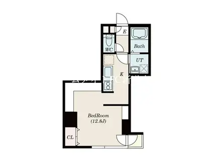 BIBOタワー札幌中央(1K/8階)の間取り写真