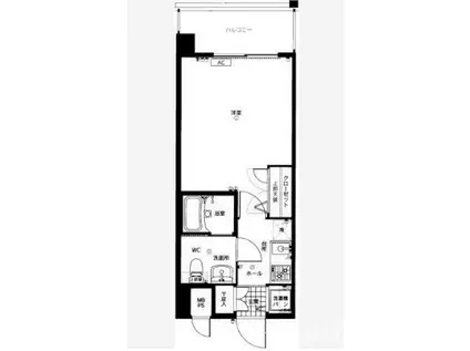 ピュアドームリベルテ平尾(1K/7階)の間取り写真