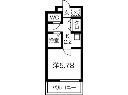 ライブリー共和(1K/1階)の間取り写真