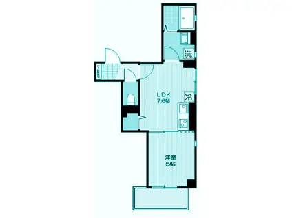 エムズ武蔵小山(1LDK/2階)の間取り写真