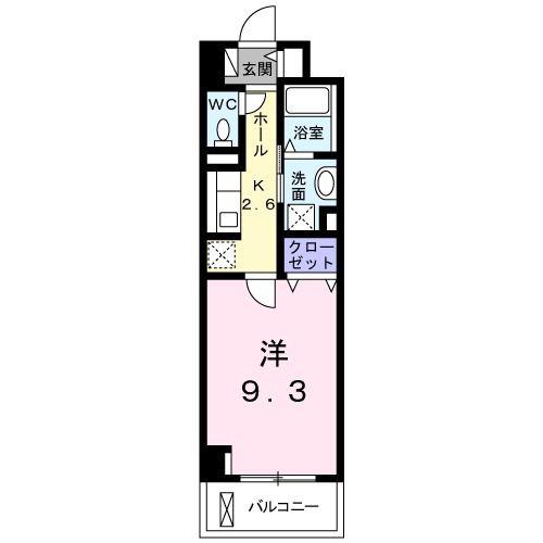 YS MOCA(1K/4階)の間取り写真