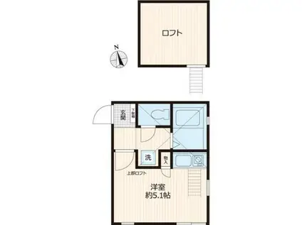 IRIE FLOORS(ワンルーム/1階)の間取り写真