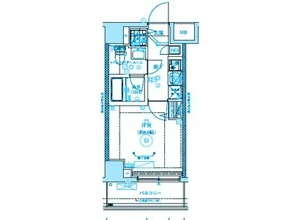 ベルシード横濱吉野町MAXIV(1K/4階)の間取り写真