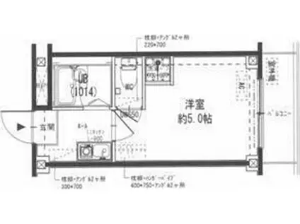 ゴールドクレスト(1K/1階)の間取り写真