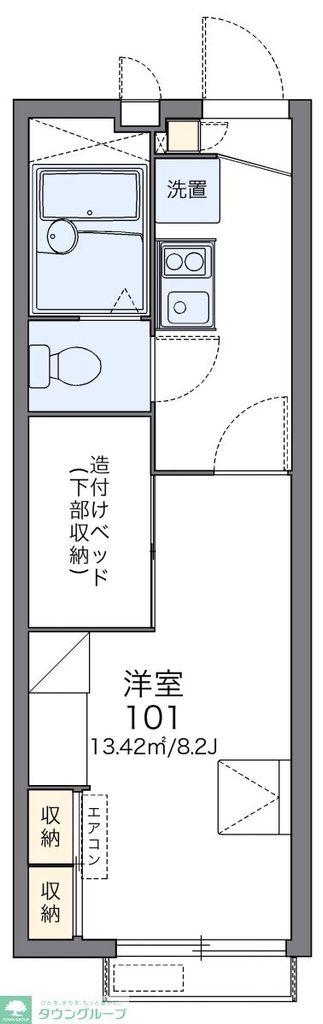 レオパレスSAKURANO(1K/1階)の間取り写真