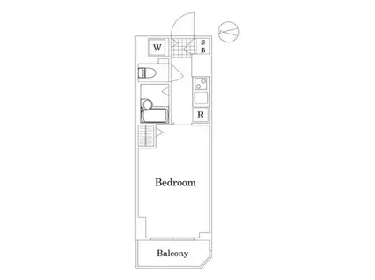 フェニックス武蔵関(1K/4階)の間取り写真
