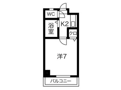 Tテラス鳴海(1K/3階)の間取り写真