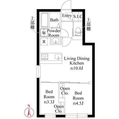 CASA FIORE 亀戸(2LDK/3階)の間取り写真
