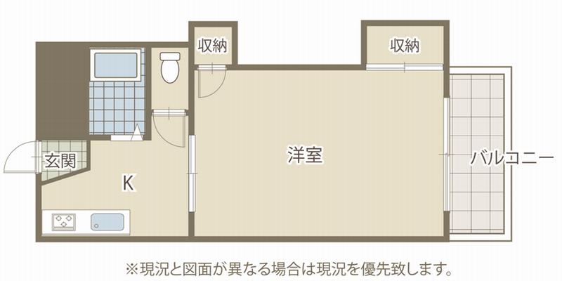 アシスト白梅マンション(2K/1階)の間取り写真