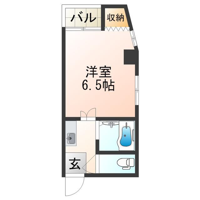 EST長居西(1K/3階)の間取り写真