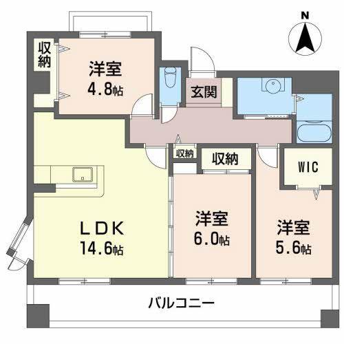 フェリーチェ(3LDK/2階)の間取り写真