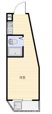 エスタ清瀬(ワンルーム/3階)の間取り写真