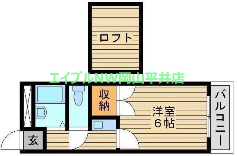 ルミナス(1K/2階)の間取り写真