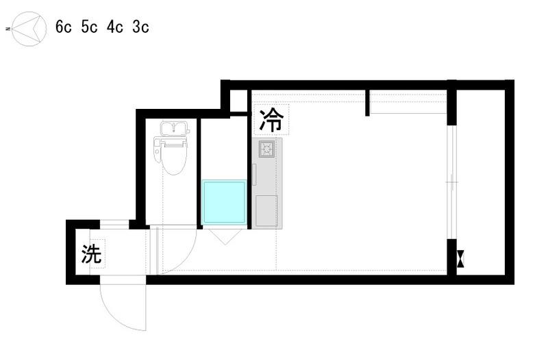 LEVANTE SAKAE イースト(ワンルーム/4階)の間取り写真