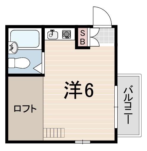 カサヴェルデ(ワンルーム/3階)の間取り写真
