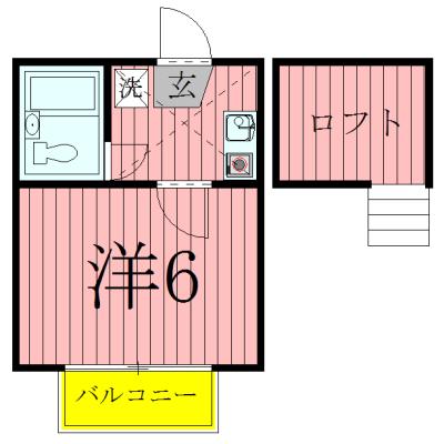 ジュネパレス柏第113(ワンルーム/1階)の間取り写真