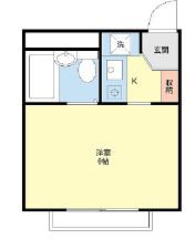 タックハウス(1K/3階)の間取り写真