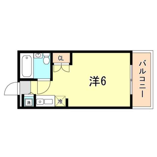 シティゴールド(ワンルーム/4階)の間取り写真