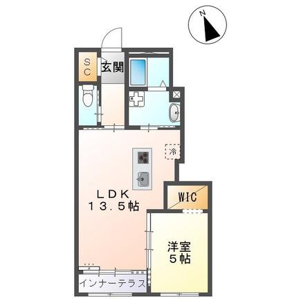 LIFE CUBE 0(1LDK/1階)の間取り写真