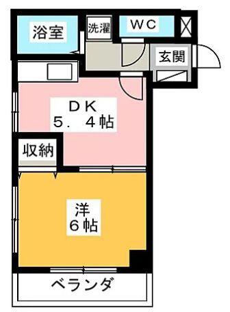 YS元町(1DK/3階)の間取り写真