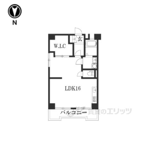 クレスト由里(2DK/2階)の間取り写真
