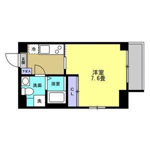 リアライズ高畑(1K/5階)の間取り写真