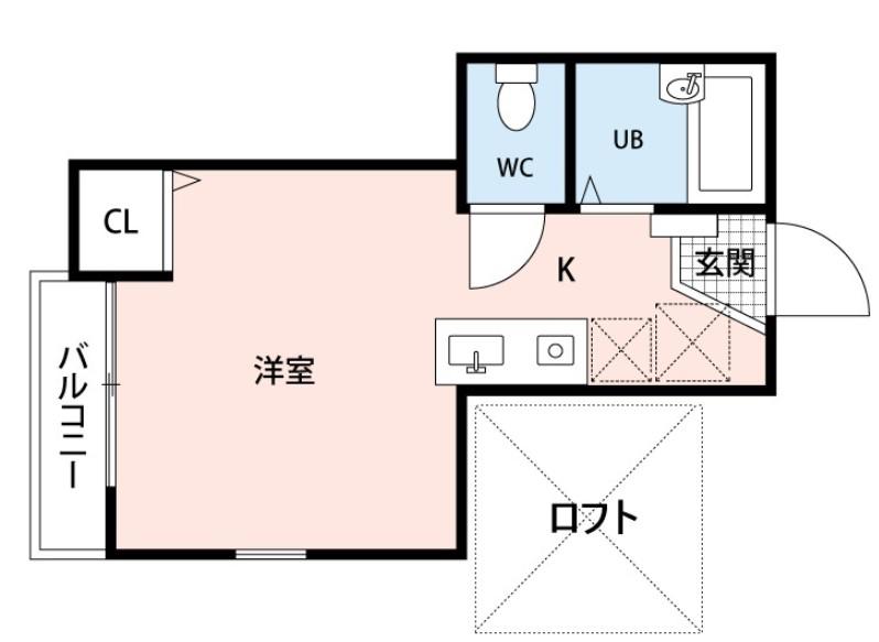 ジェミニセカンド(ワンルーム/1階)の間取り写真