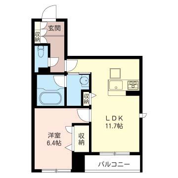 IHILANI ELUA(1LDK/2階)の間取り写真