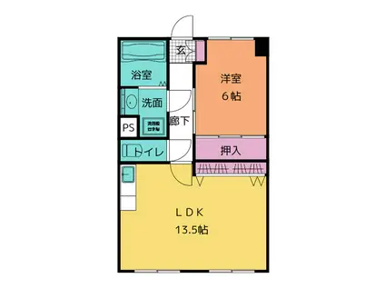 アーバンハイツ利平治(2DK/2階)の間取り写真