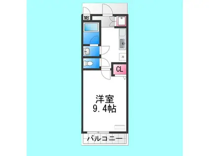 ワンズ ワン(1K/2階)の間取り写真