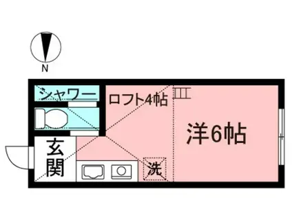 ユナイト小田ボンボヤージュ(ワンルーム/2階)の間取り写真