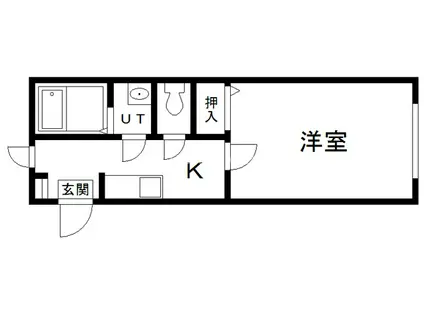 サニ-ハイツ(1K/1階)の間取り写真