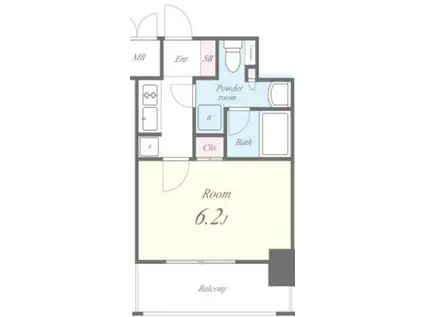 セイワパレス大今里(1K/7階)の間取り写真