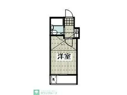 ナビオパラシオ茅ヶ崎(1K/2階)の間取り写真