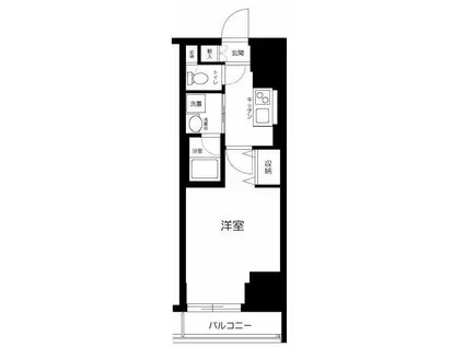 ブレシア日本橋蛎殻町(1K/3階)の間取り写真