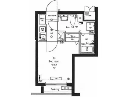 ARTESSIMO PACE(1K/4階)の間取り写真