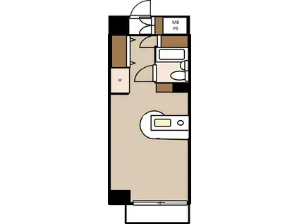 グリーンプラザ北綾瀬III(ワンルーム/6階)の間取り写真