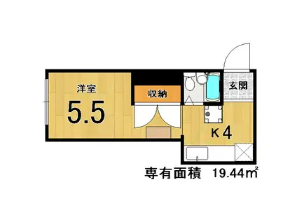 メゾンPIPI(1K/5階)の間取り写真