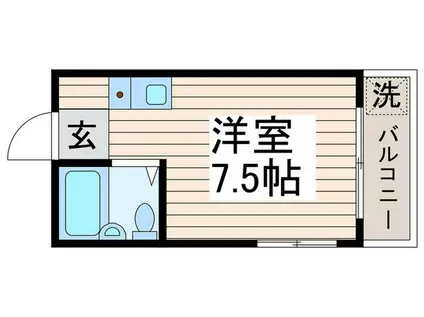 エクセル興野(ワンルーム/3階)の間取り写真