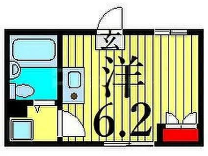 DーBASE日暮里(1K/4階)の間取り写真