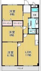 アチーブメント・S・T(3LDK/2階)の間取り写真